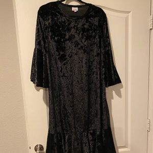 Lularoe black velvet Maureen dress